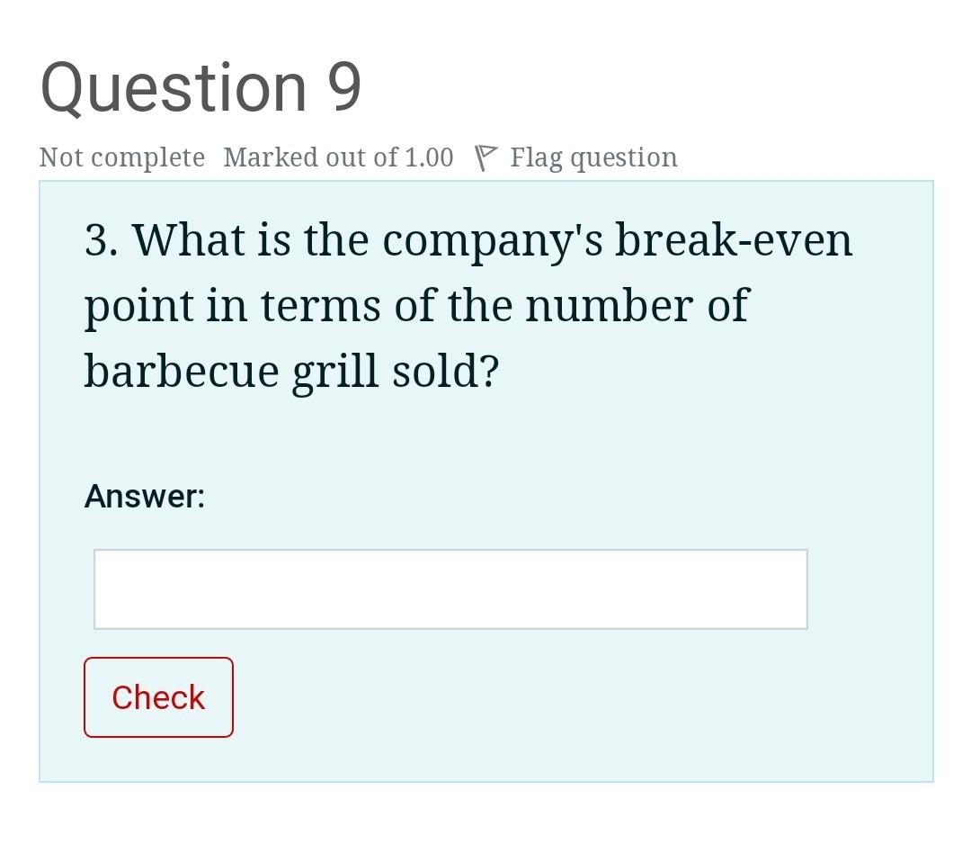 for last year's operations follow: o 20,000 Units in beginning inventory Units