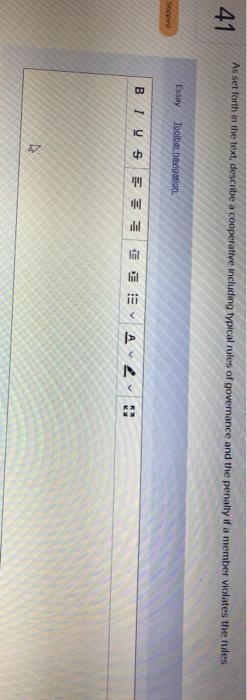 business law As set forth in the text, describe a cooperative Including