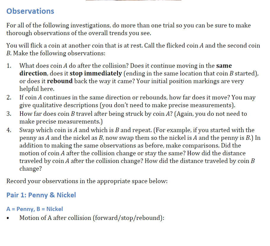 apart. and indicate their starting positions. It's helpful if your surface has