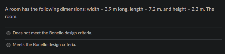  A room has the following dimensions: width - 3.9 m long,