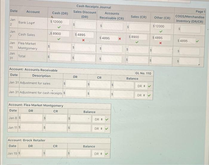 The following transactions occurred during the month of January 2018. All sales