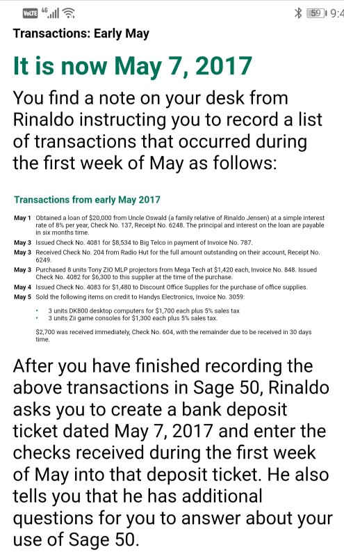 1 2 3 4 5 VoLTE * 59 9:4 Transactions: Early