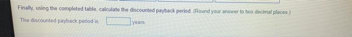 and no terminal disposal value. The required rate of return is 10%.