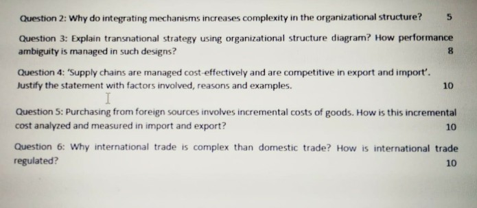 5 8 Question 2: Why do integrating mechanisms increases complexity in