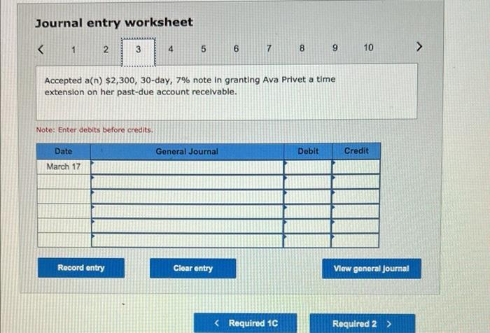 61, 90-day note in granting a time extension on the post-duo account