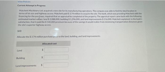  View Policies Current Attempt in Progress Matchett Machinery Ltd, acquired a