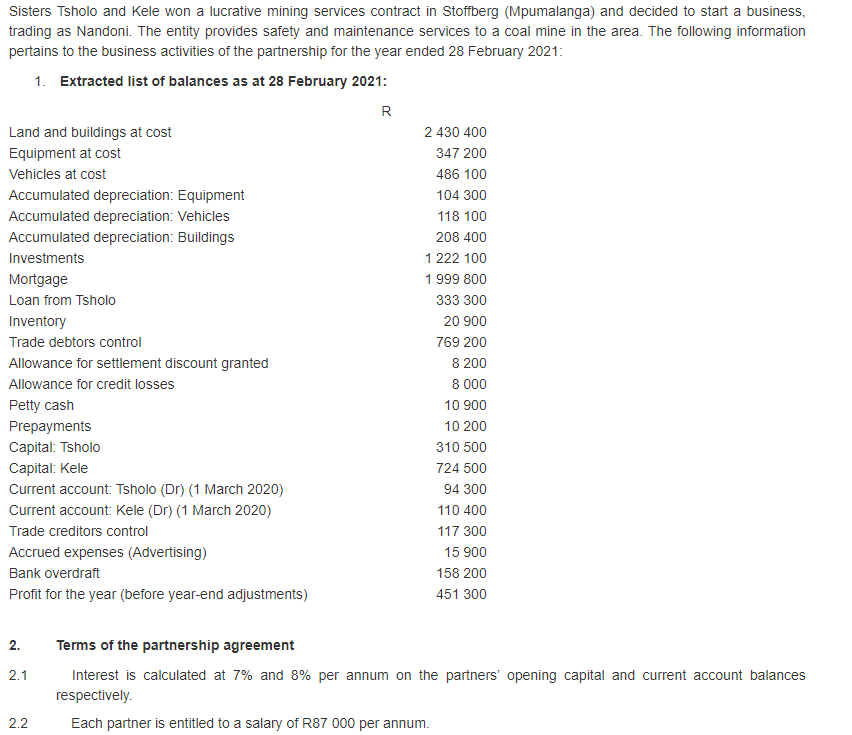  Sisters Tsholo and Kele won a lucrative mining services contract in