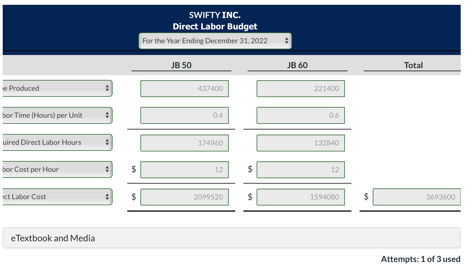Unit selling price $30 $35 Production budget: Desired ending finished goods units