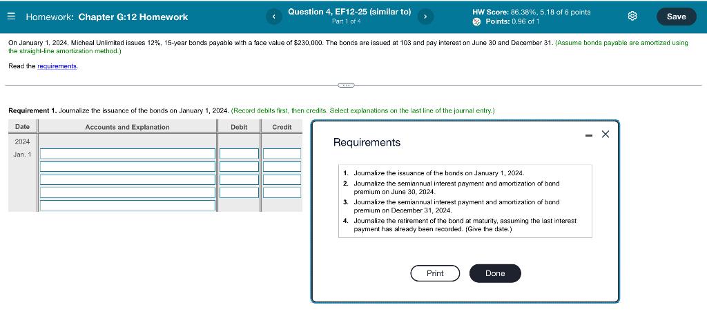 please answer all 4 parts if able = Homework: Chapter G:12 Homework