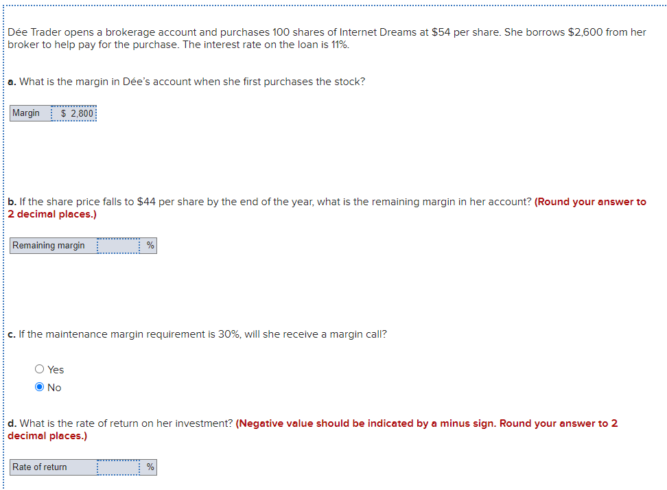 Please help solve and show steps and formulas used. Thank you De