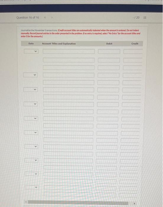those accounts that have zero ending balance.) Cheyenne Corp. Trial Balance Debit