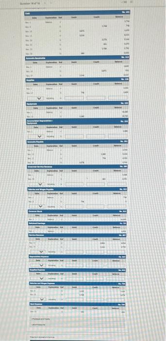 Accounts Question 16 of 16 1/20 Prepare an income statement for November