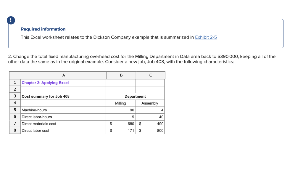  ***Need Help With Question 4 Please*** Required information This Excel worksheet