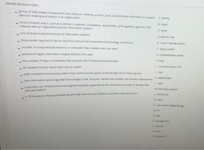  V A twenty B. input three Identify the best match: group