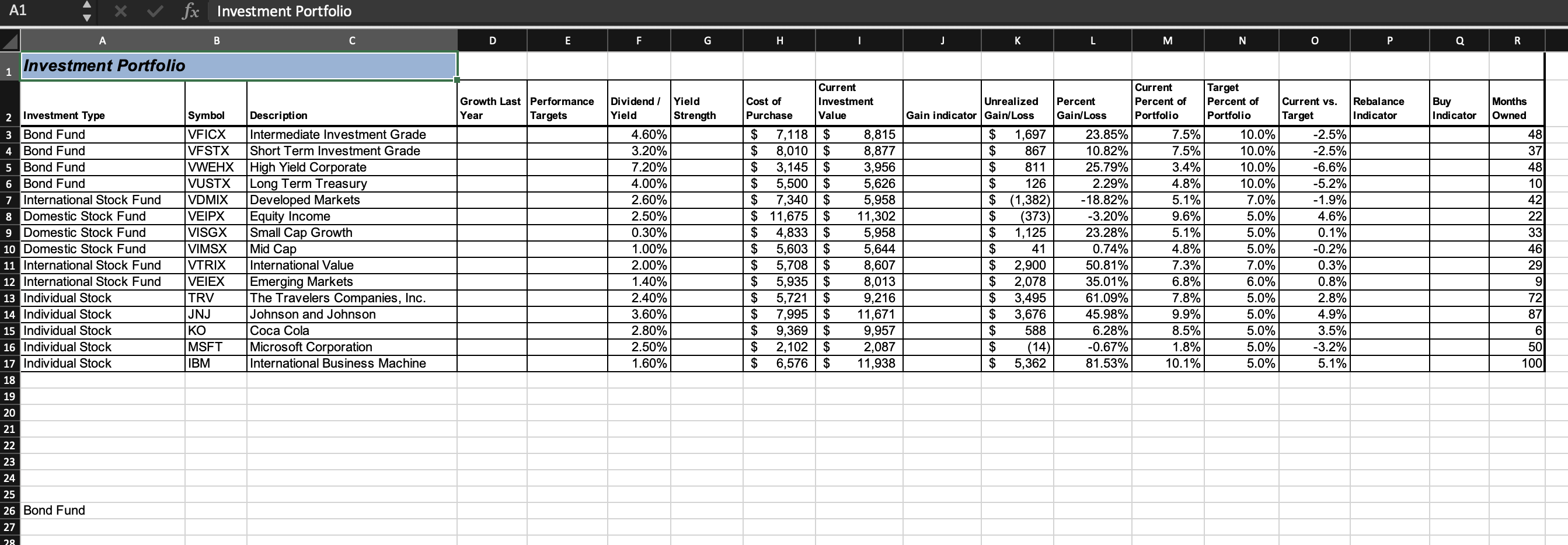  On the Investment Detail worksheet, enter a nested IF function into