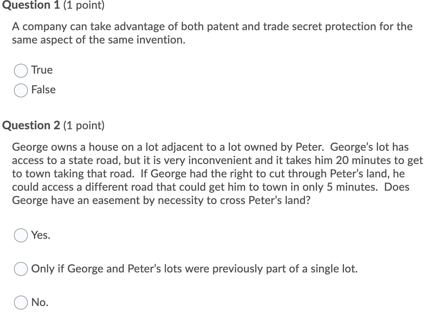 can you help me solve these questions? Question 1 (1 point) A