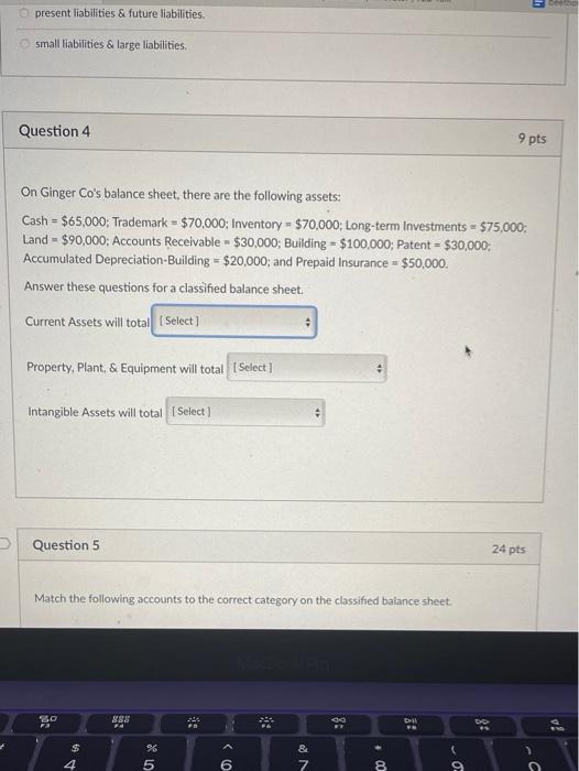  . present liabilities & future liabilities. small liabilities & large liabilities
