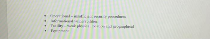 or low. The threat rating is a subjective judgment based on existence,