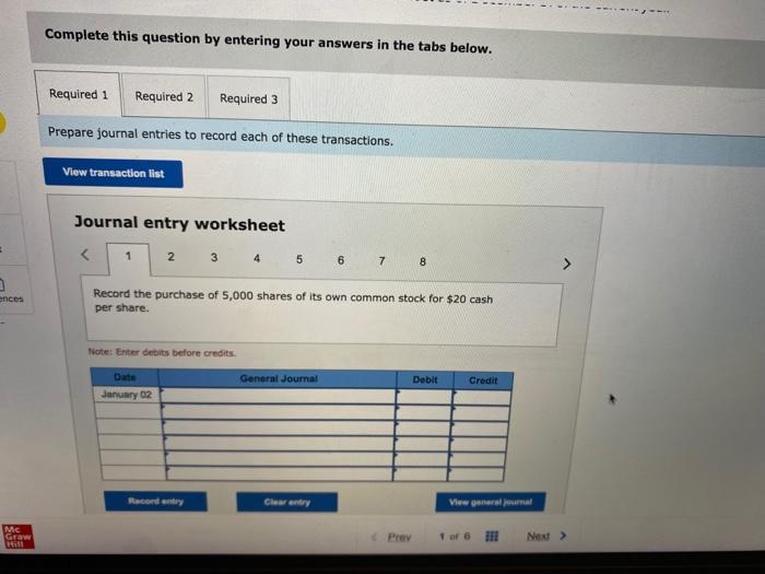 i Saved Lohler Corporation reports the following components of stockholders' equity at