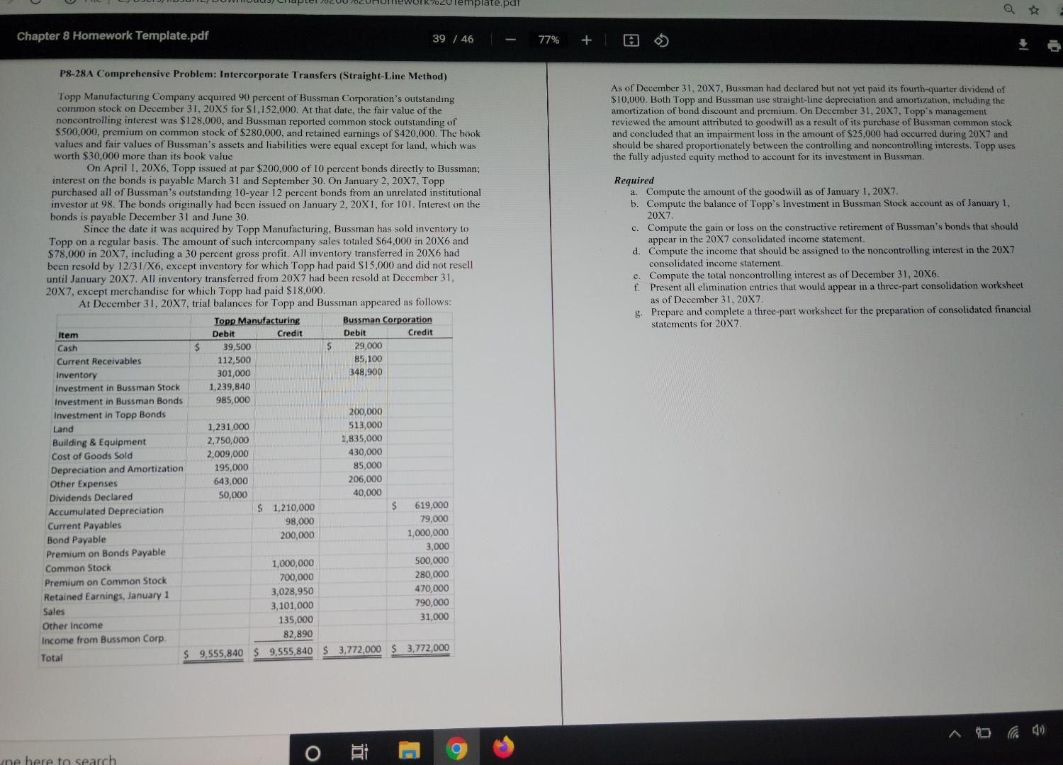  2020 template.pat Chapter 8 Homework Template.pdf 39 / 46 77% +