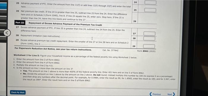 , see Worksheet 2 which is provided below the tax form. For
