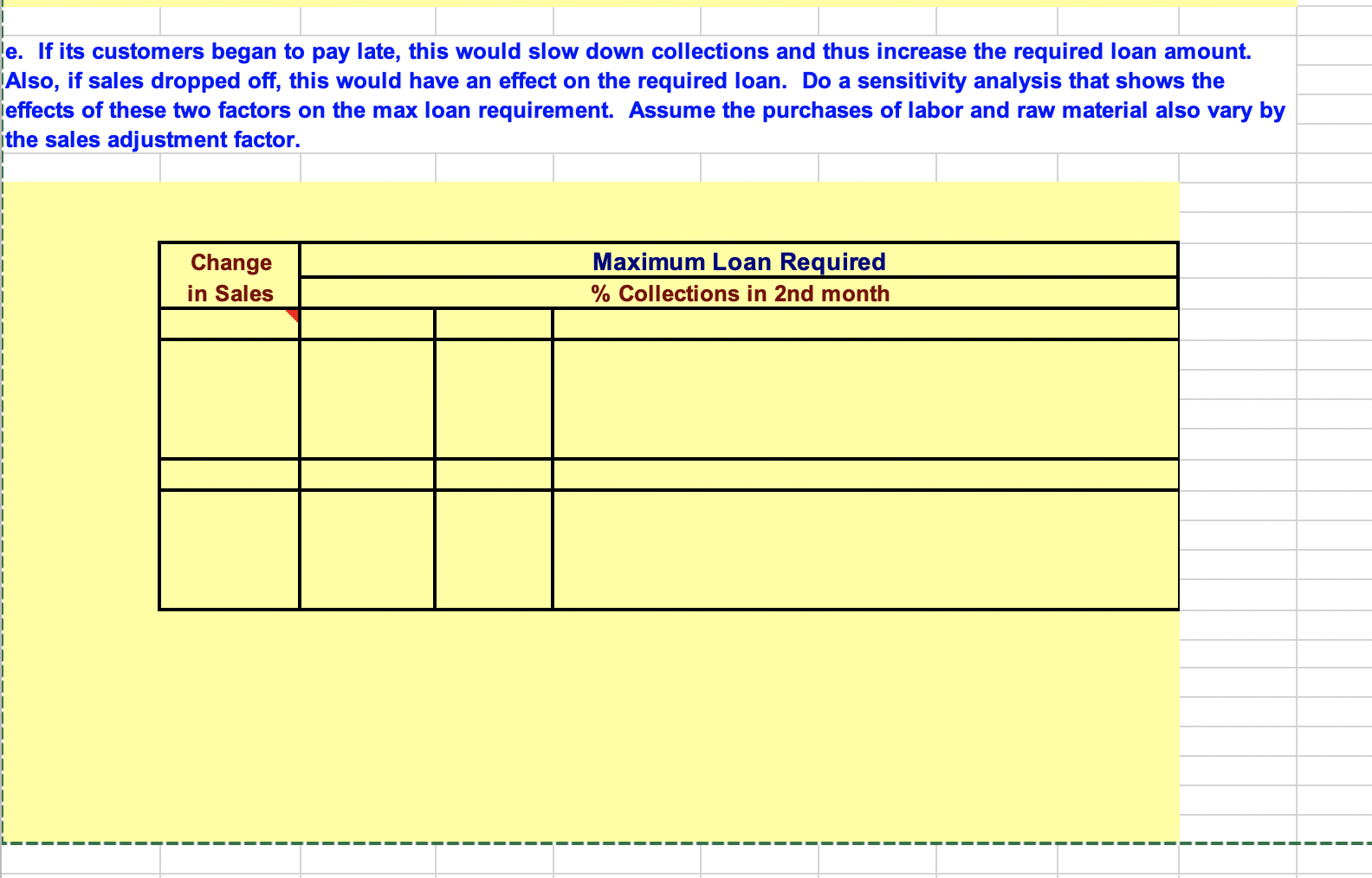 a detailed sales forecast for parts of 2014 and 2015. Estimates obtained
