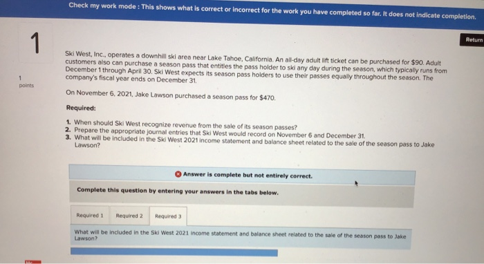  Check my work mode: This shows what is correct or incorrect