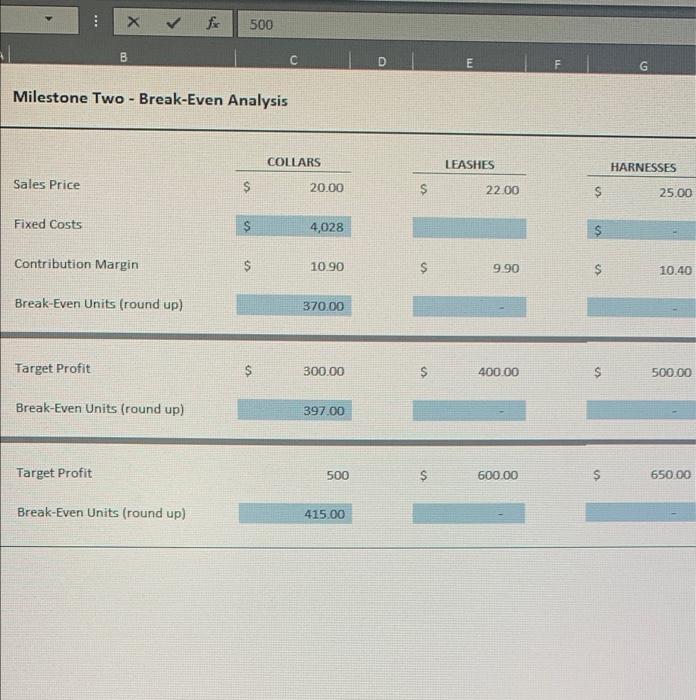 help with all X fic 500 B D E G Milestone Two