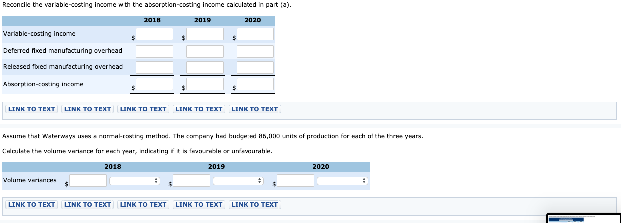 budget and last years sales totals. Several years ago, Waterways had implemented