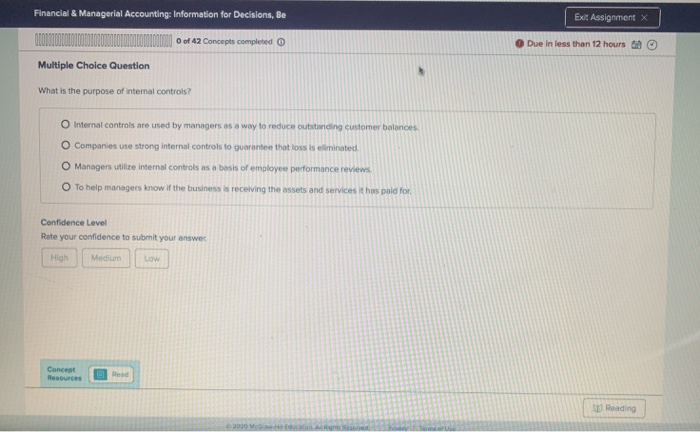  Financial & Managerial Accounting: Information for Decisions, de Ext: Assignment O