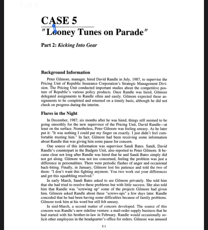 not filling their orders. By April, 10 months after Randle had started