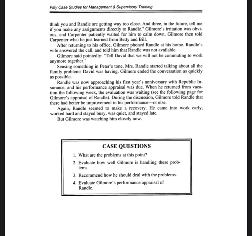 with Republic, Peter Gilmore was definitely bothered by David Randle. He wondered