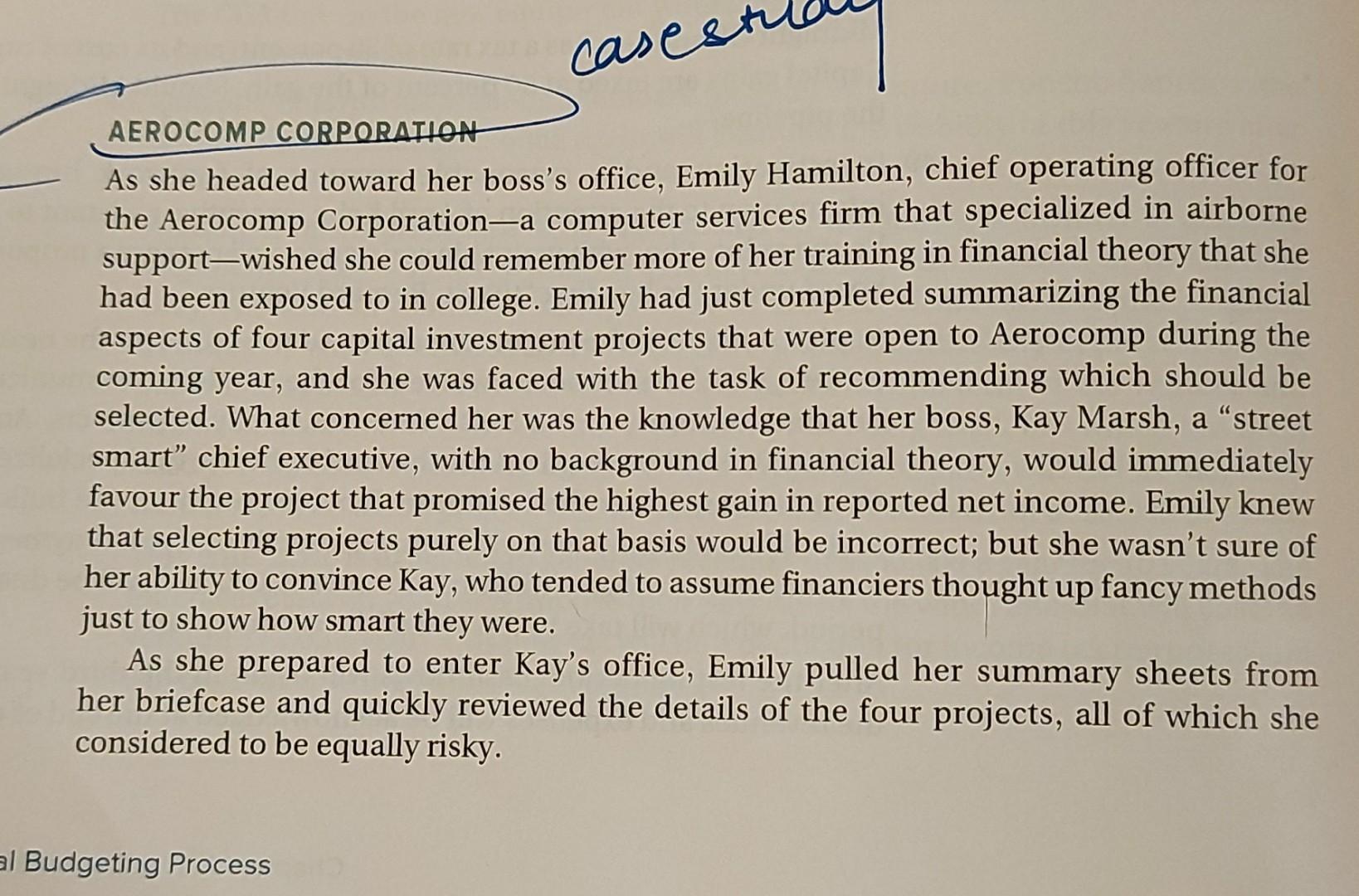  This is a CASE Study. Please help me to solve this