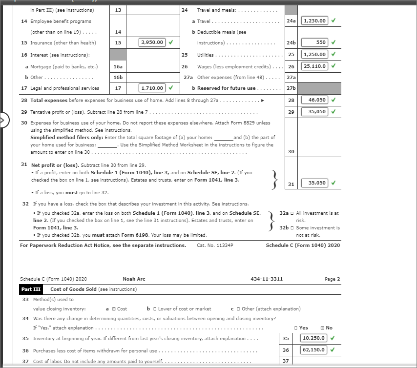 SE (page 1), Schedule D, Form 8949, and Qualified Dividends and Capital
