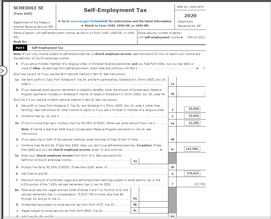 will need to complete some of the forms in the other parts