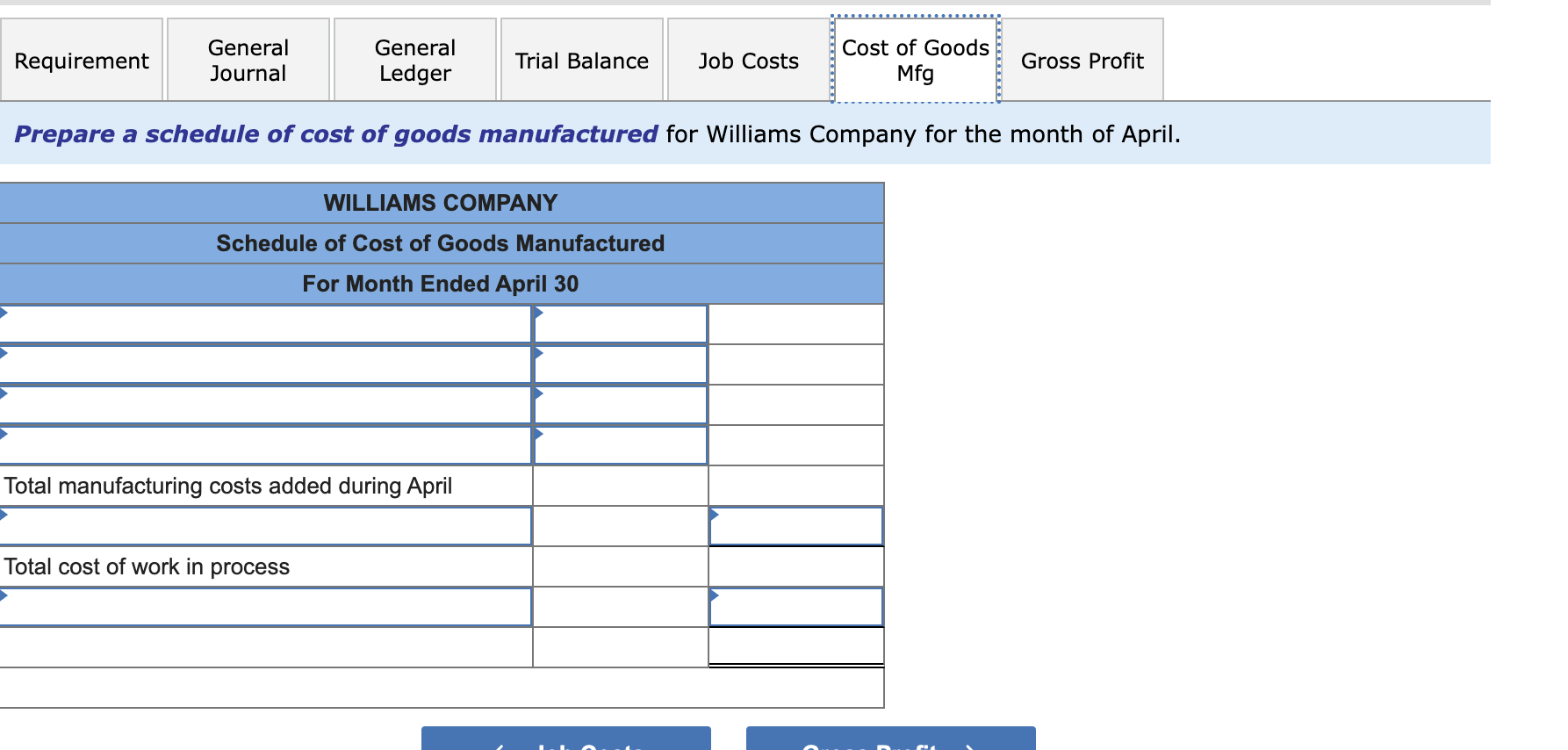 50% of direct labor cost. e. Job 306 is sold for $650,000