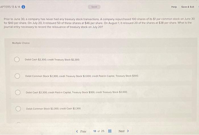  APTERS 13 & 14 Saves Help Save & Exit Prior to