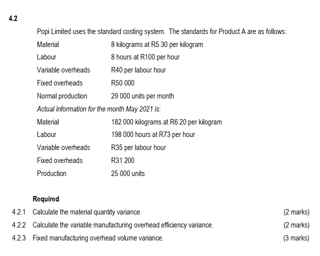 the transactions provided using the following methods of inventory valuation: 4.1.1 Weighted