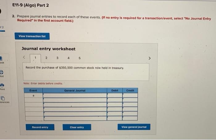 and Reporting Stockholders' Equity Transactions, including Closing Entry [LO 11-2, LO 11-3)