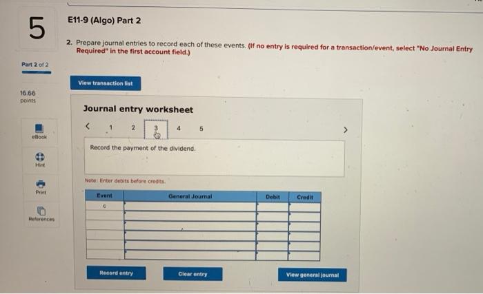 for Malibu Beachweat reported the following transactions affecting stockholders' equilty: Part 2