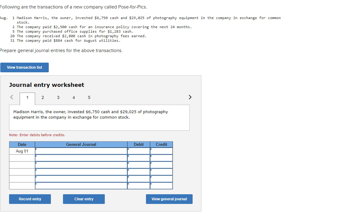 to the questions displayed below.) On October 1, Ebony Ernst organized Ernst