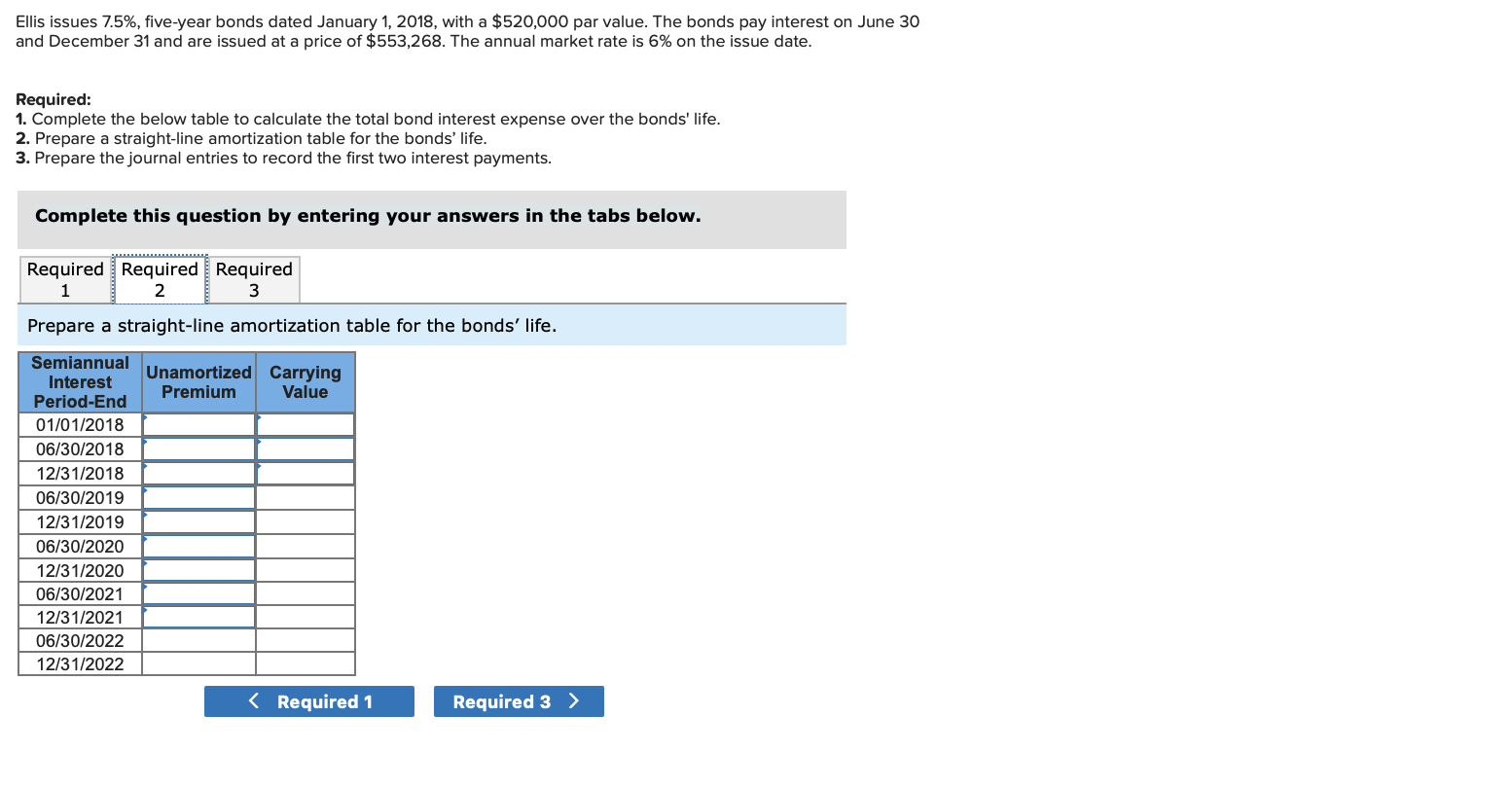 $520,000 par value. The bonds pay interest on June 30 and December