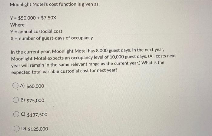 provide the best evidence of a plausible relationship between a cost and
