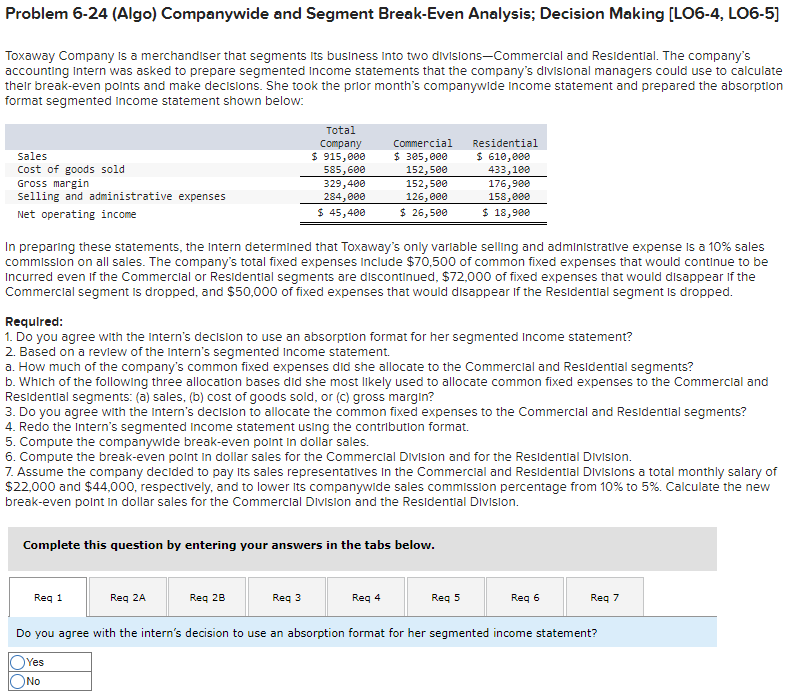 please answer all . I will give a good rate Problem 6-24