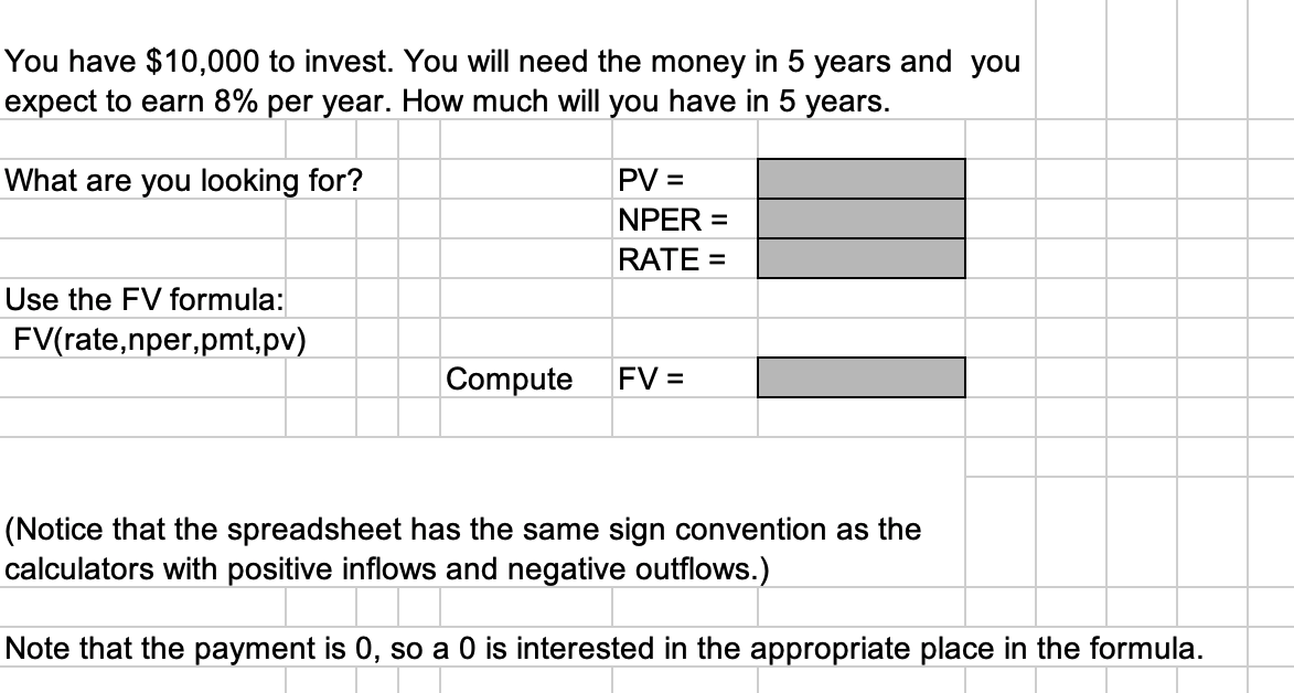 in 18 years for your daughter's eductation. If you can earn 6%
