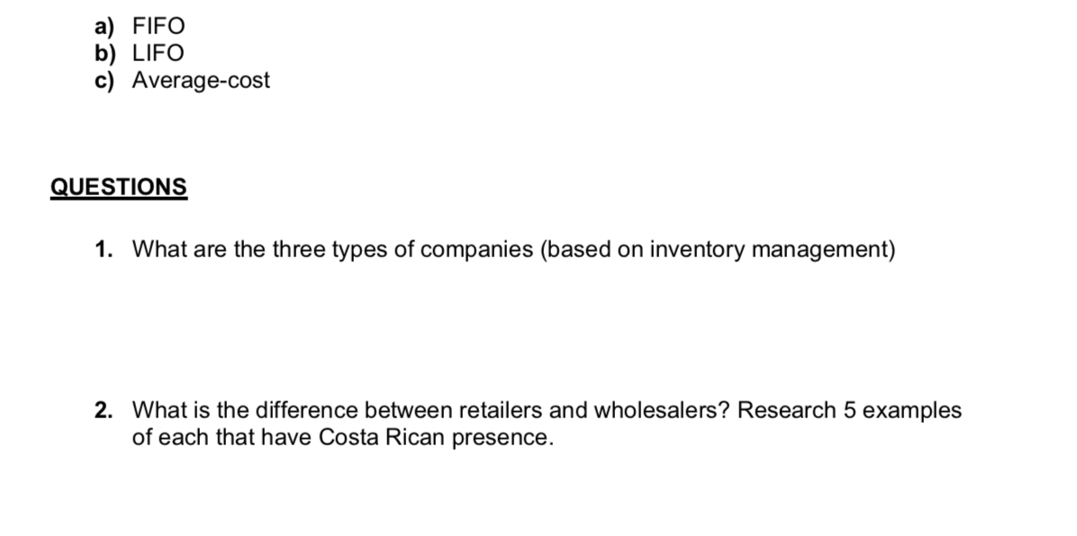 the established folder in Blackboard Exercise 1 Englehart Co. recorded the following