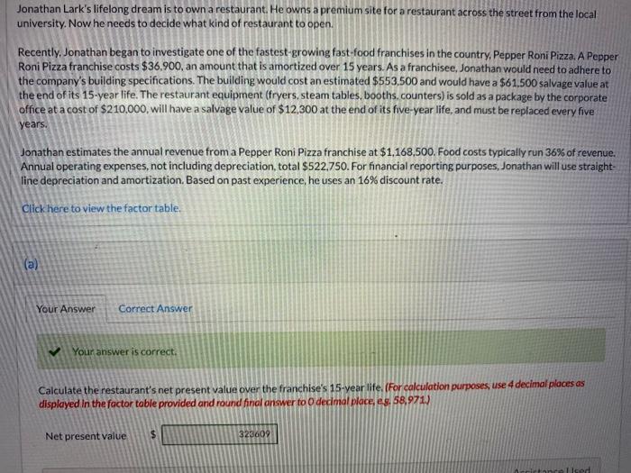 please help me answer Part B for the internal rate of