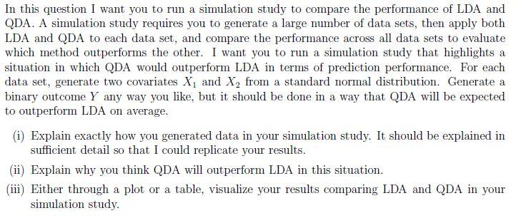 In this question I want you to run a simulation study