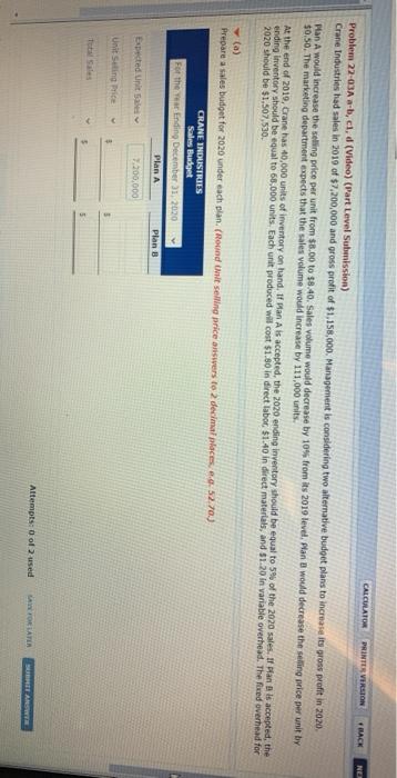  CALCULATOR PRINTER VERSION BACK NET Problem 22-03A a-b, c, d (Video)
