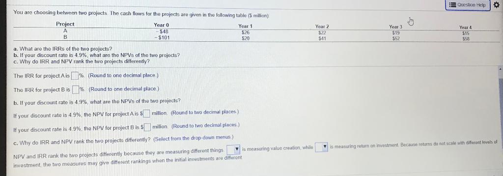 Please answer Ill leave good rating Question Help You are choosing between